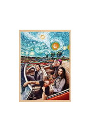 Wallity Pintura Decorativa Enmarcada Artsmdftek38-3348 MDF y Madera Maciza 33 x 48 cm